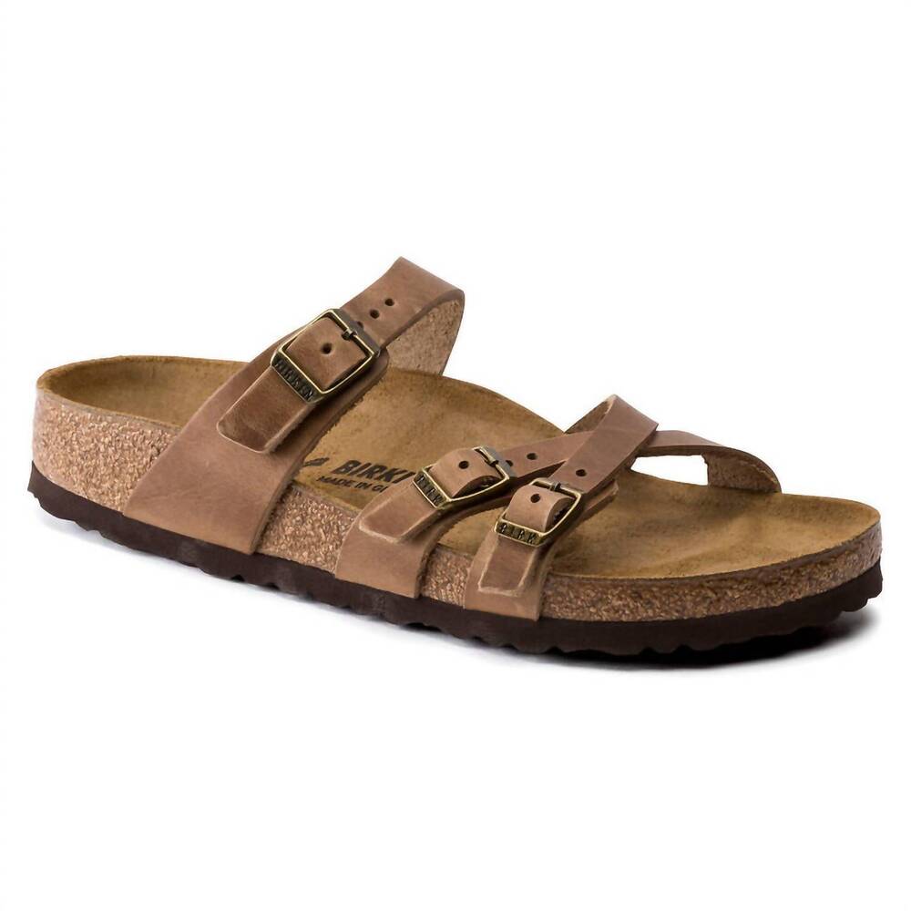 NEW BIRKENSTOCK women's franca sandal in camel